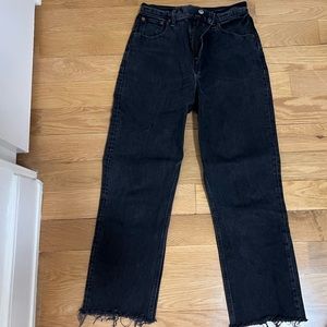A&F 90s Ultra High Rise Straight Jeans (like new)